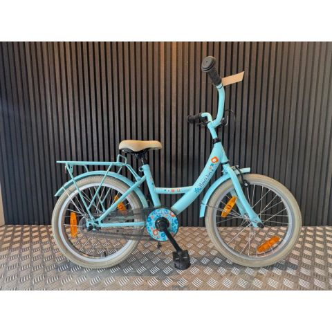 Bikefun meisjesfiets 16" Flower Fun licht blauw 4+ Uni 2024-28cm-lichtblauw