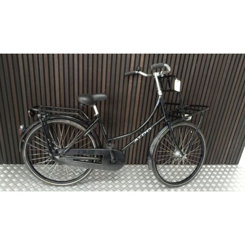 Merkloos stadfiets Meisjes 0-43cm-zwart