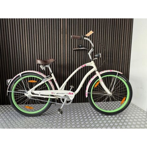 Electra Cruiser Dames 2020-44cm-Wit/roze