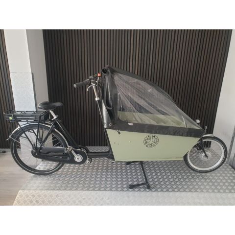 Bakfiets.nl tweewieler Lage instap .-53cm-Zwart/groen