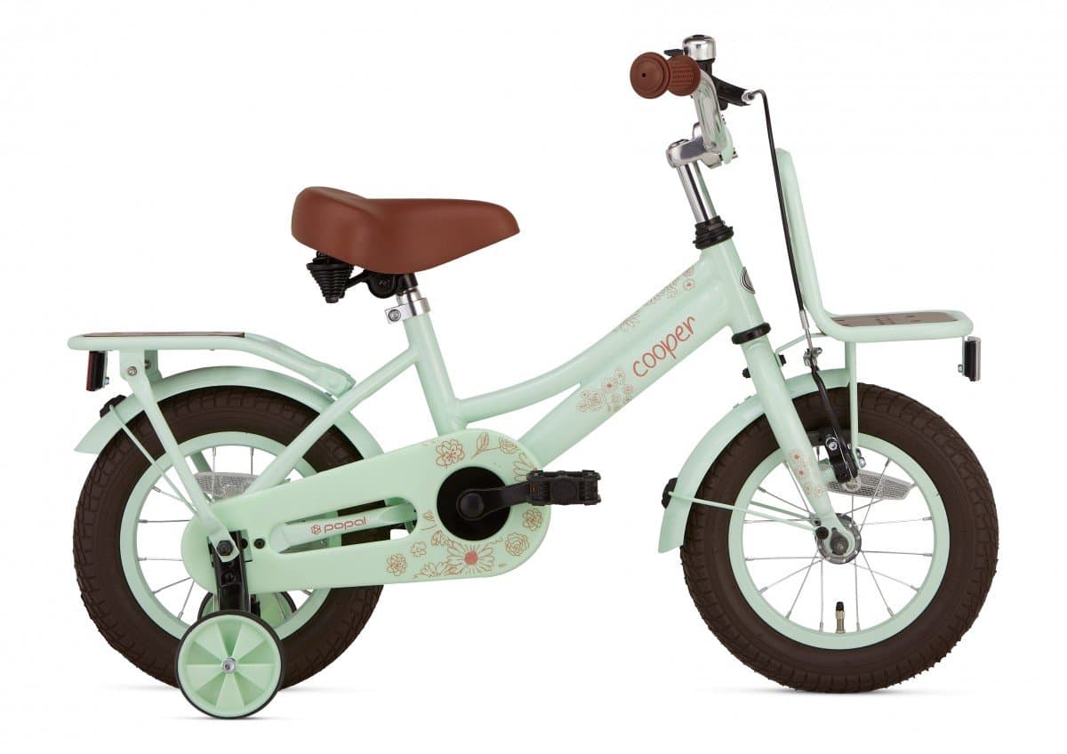 SuperSuper Cooper Bamboo 12 kinderfiets, 12 inch, mint groen