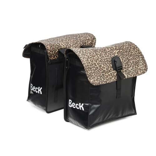 Beck Midi dubbele fietstas bruin 36 liter