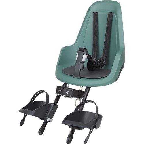 Bobike GO Mini kinderzitje in peppermintgroen voor aan de voorkant van de fiets