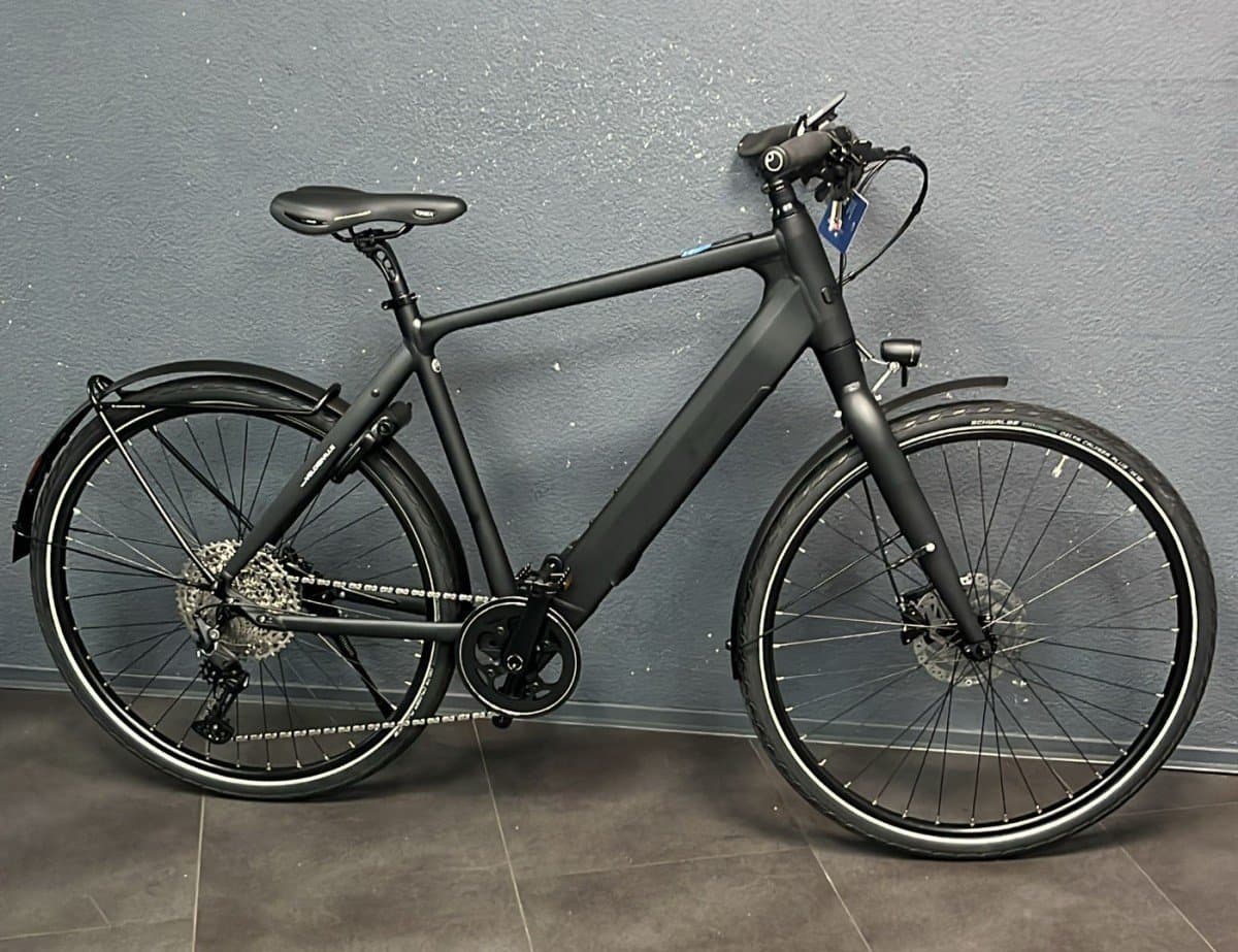 Velo de Ville 6TY e-bike Fazua middenmotor, Deep Black Matt, 57 cm