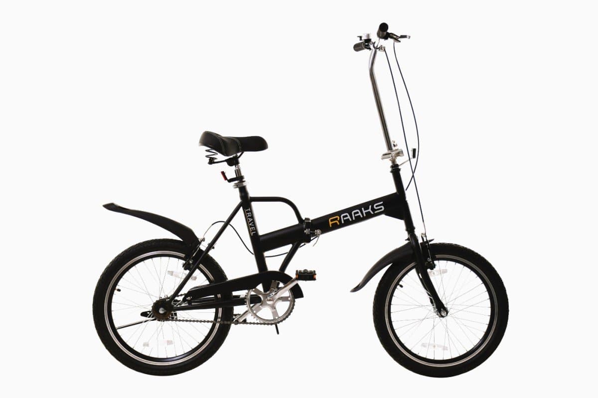 Raaks Travel vouwfiets 20 inch zwart