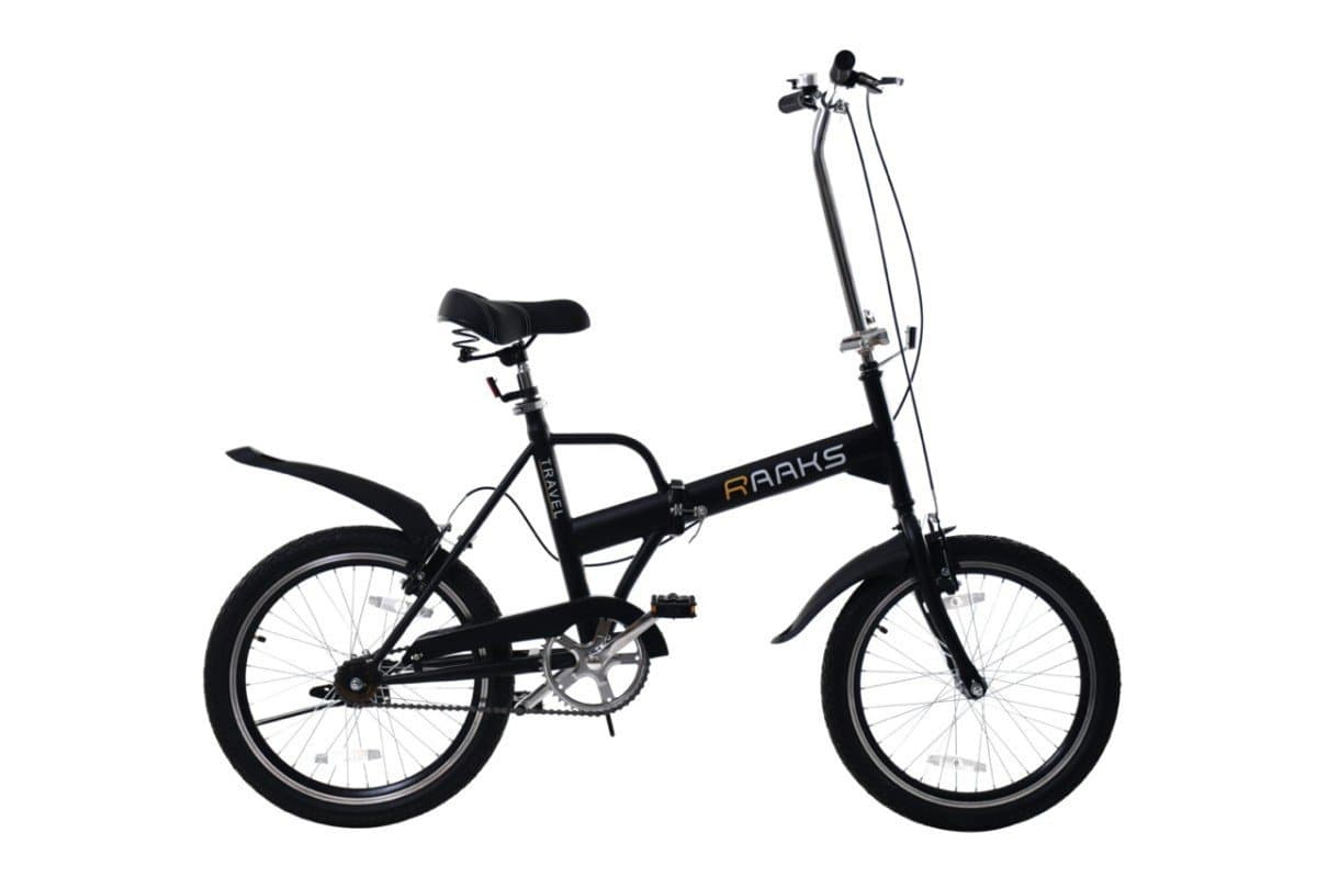 Raaks Travel vouwfiets 20 inch zwart
