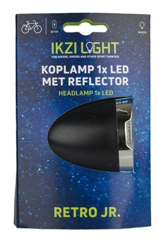Ikzi Retro JR LED koplamp in zwart