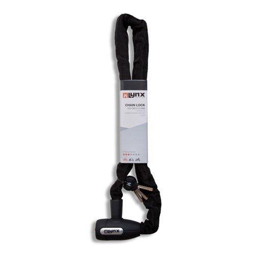Lynx zwart kettingslot 110 cm