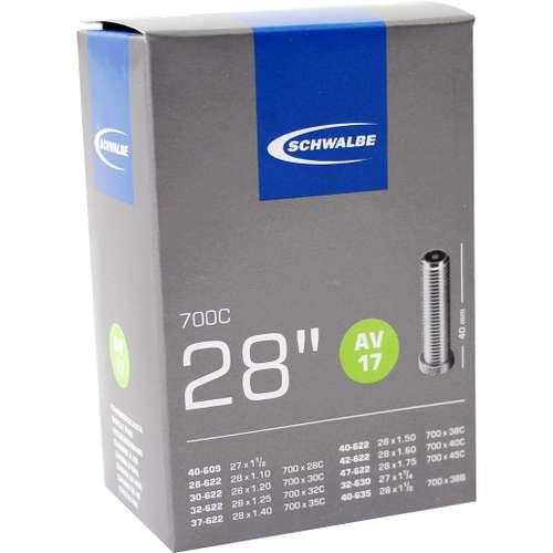 Schwalbe Binnenband AV17 28x1.10-1.75 met auto-ventiel
