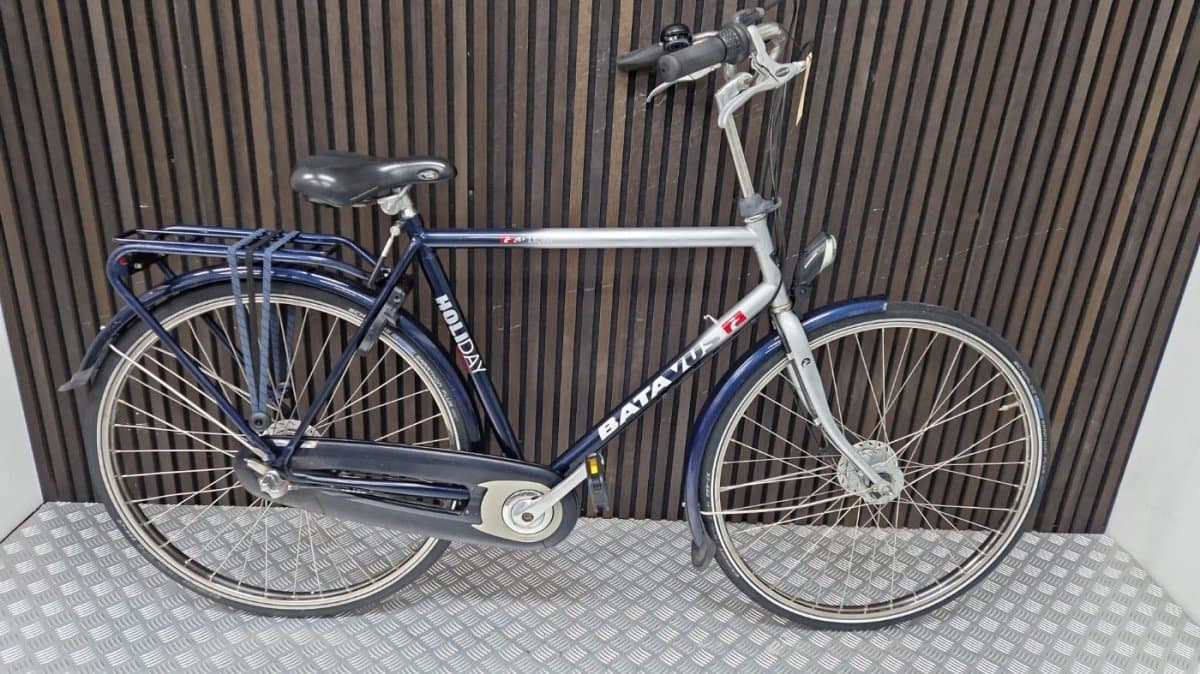 Batavus Holiday 58 cm stadsfiets in grijs-blauw, tweedehands
