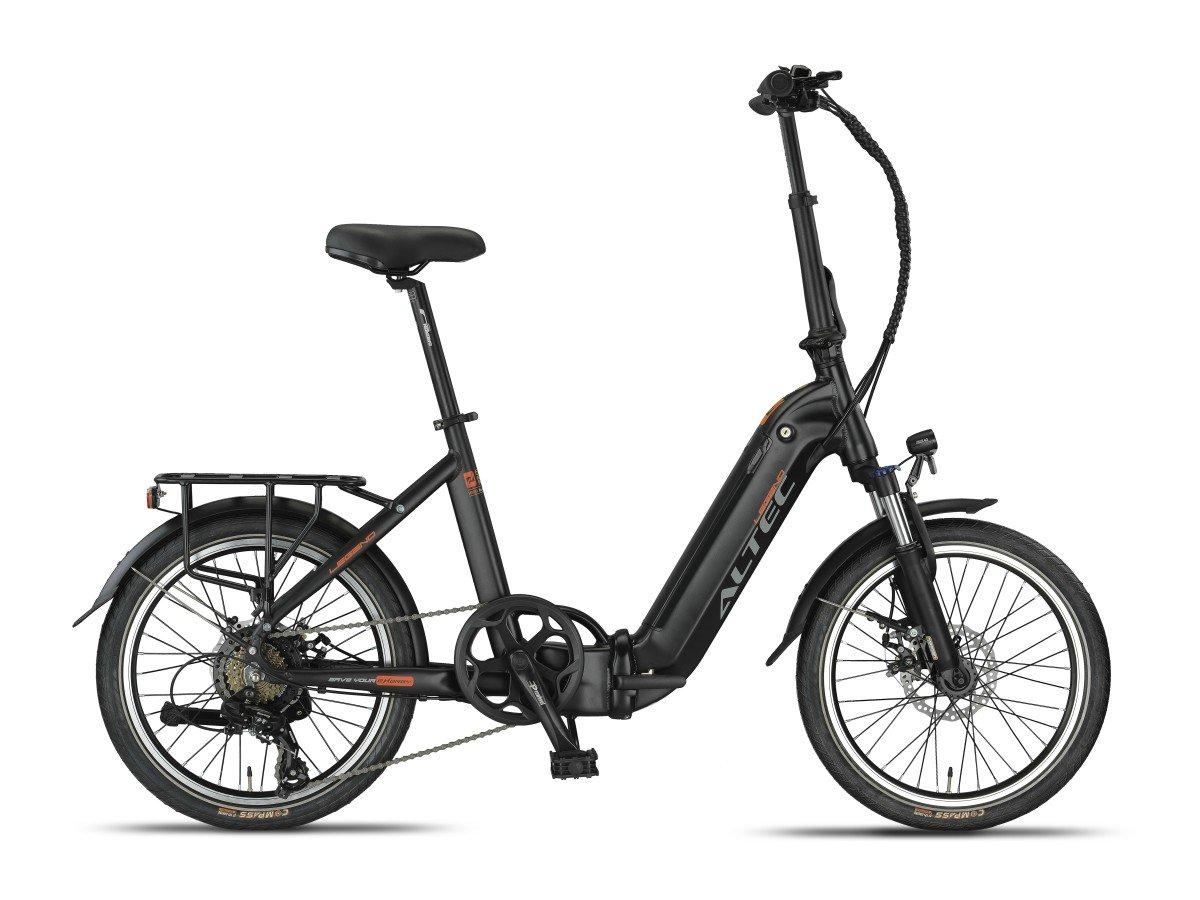 Altec Legend mat zwarte elektrische vouwfiets 20 inch