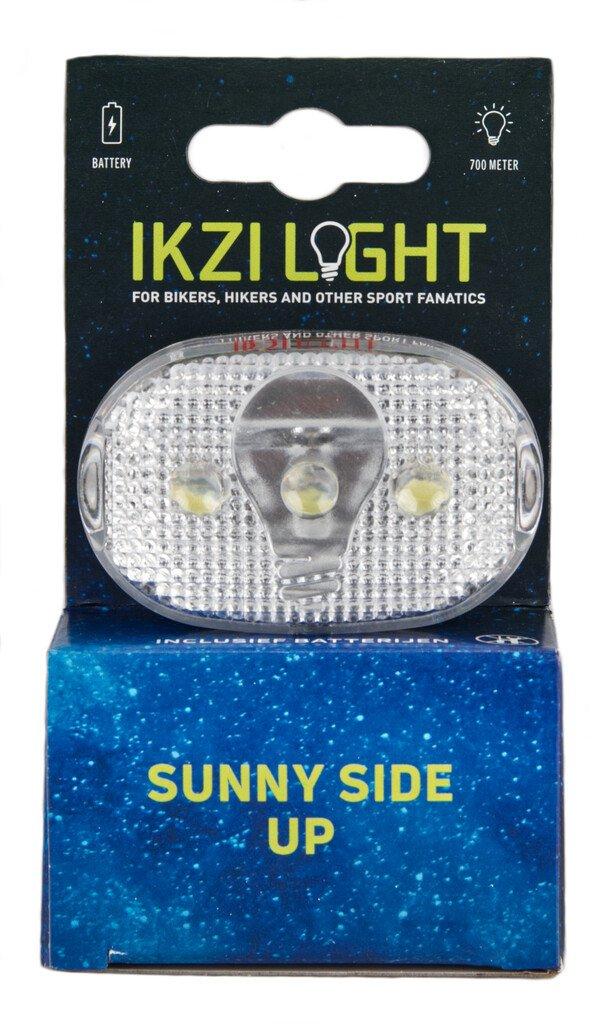 Ikzi LED Achterlicht Wit met batterij voor fiets