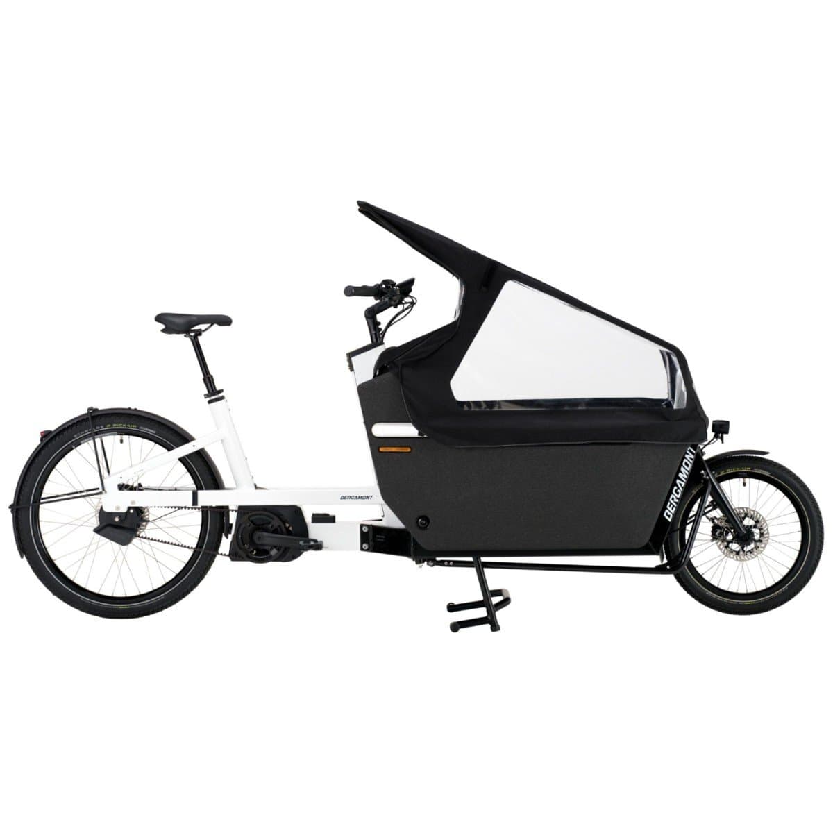Bergamont E-cargoville LJ Elite e-bakfiets wit/zwart met Bosch motor