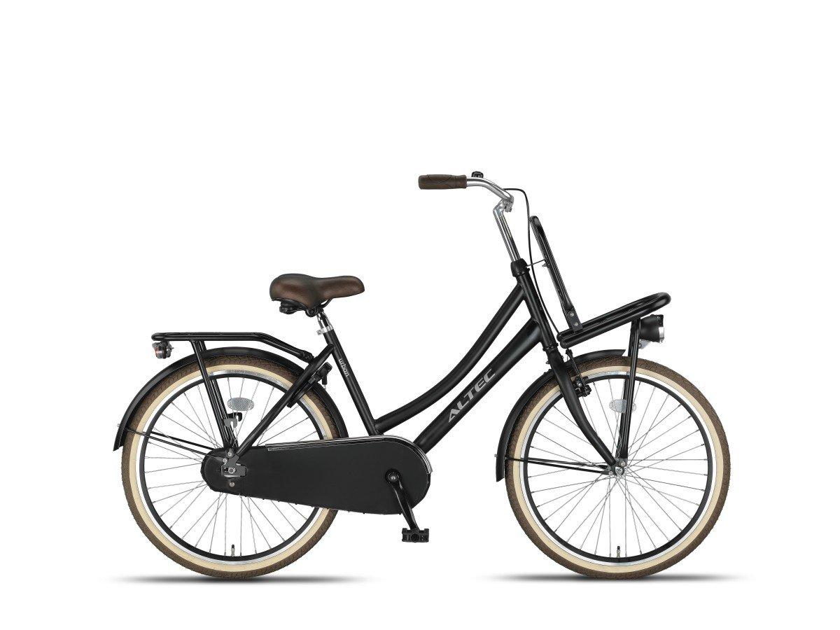 Altec Urban 24 inch transportfiets in mat zwart