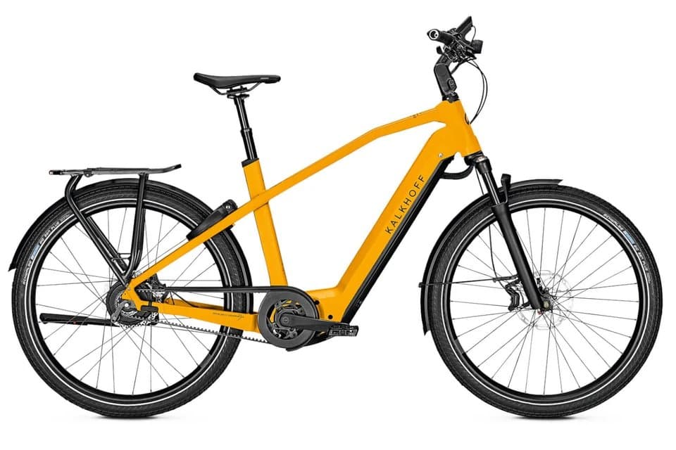Kalkhoff Image 7.b Excite+ mustardyellow stadsfiets met Bosch motor