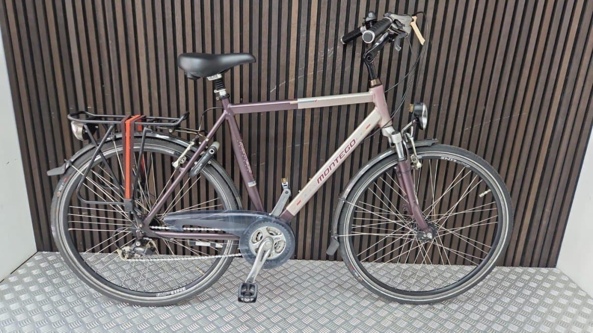 Montego Voyager stadsfiets 57 cm in paars/bruin