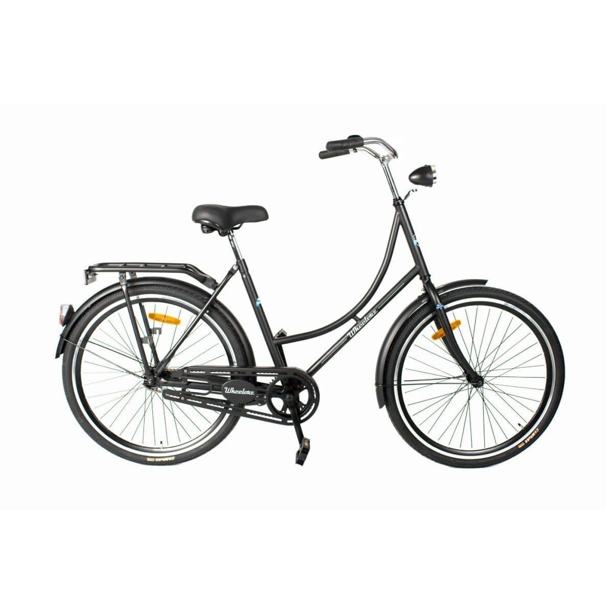 Wheelerz Omafiets 24 kinderfiets in zwart mat, 24 inch wielen