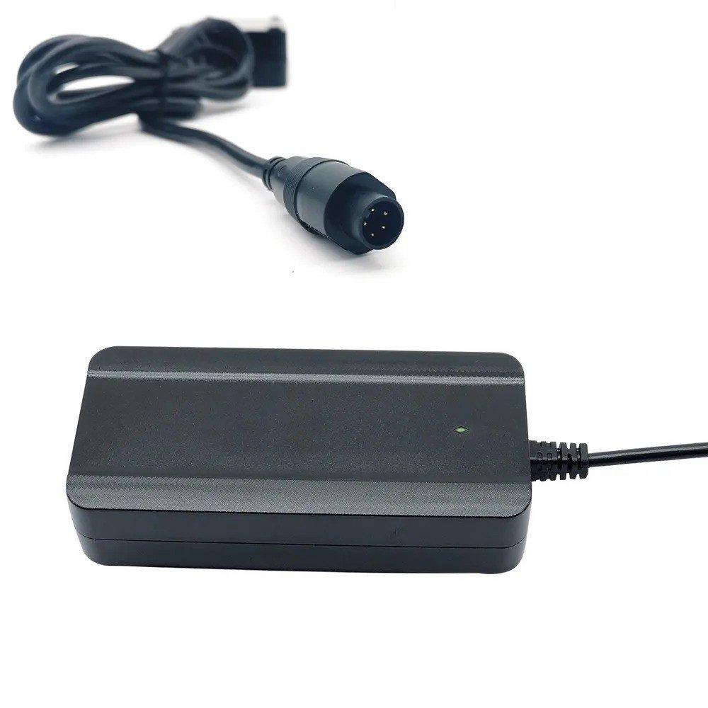 36V e-bike oplader 2A met 5-polige ronde connector