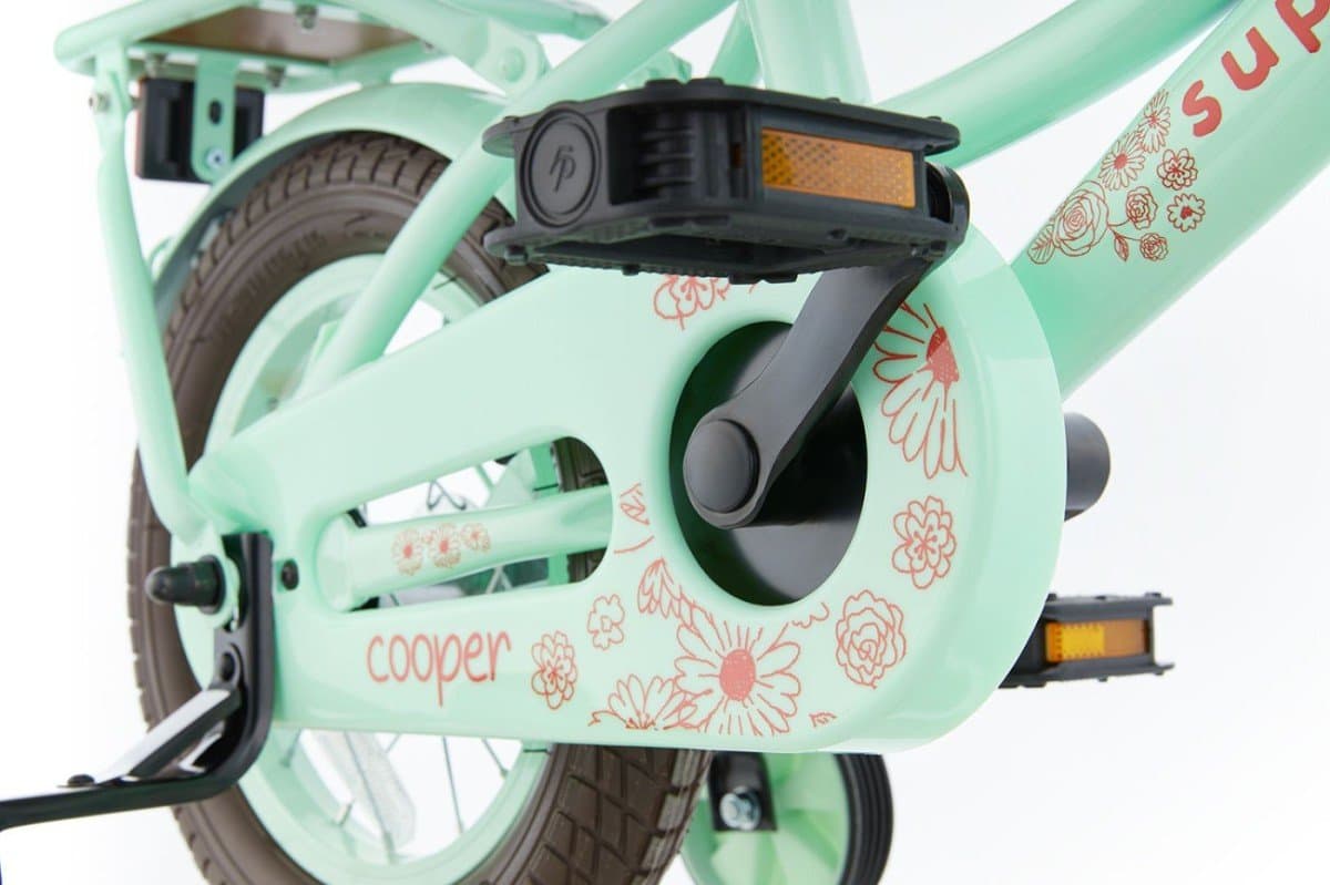 SuperSuper Cooper Bamboo 12 kinderfiets 12 inch mint groen (foto 5)