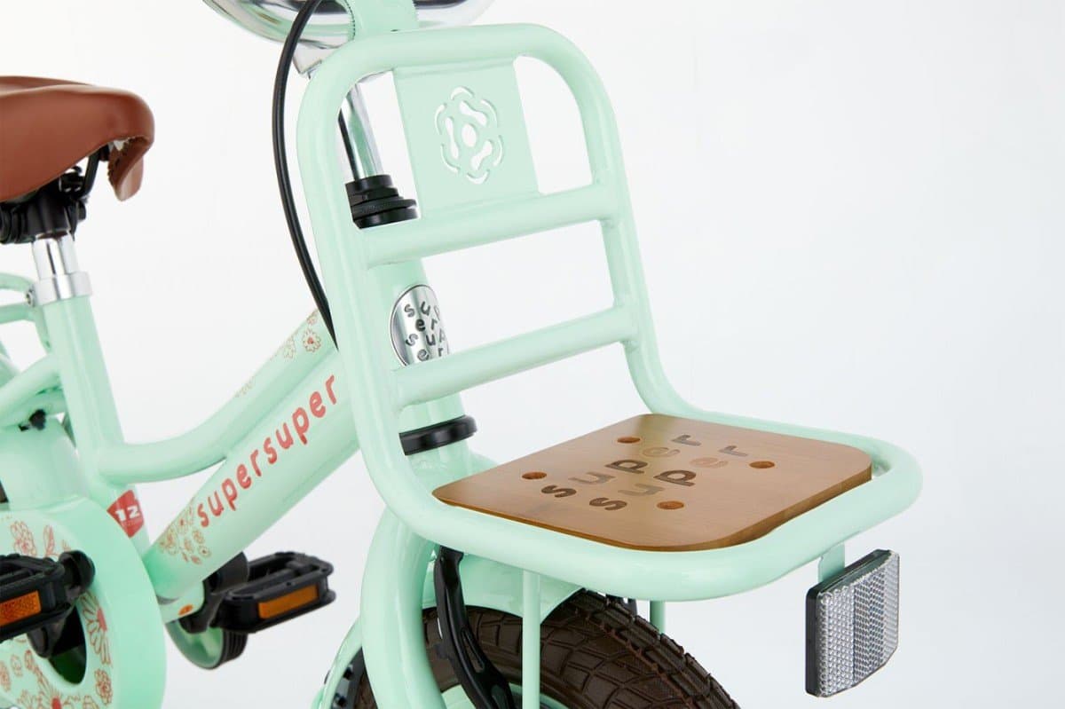 SuperSuper Cooper Bamboo 12 kinderfiets 12 inch mint groen (foto 3)
