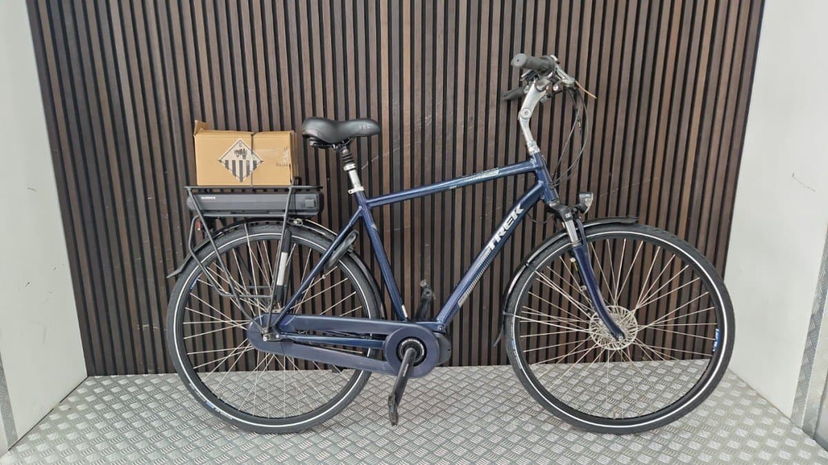 Trek Lm400+ stadsfiets tweedehands blauw, 56 cm framemaat