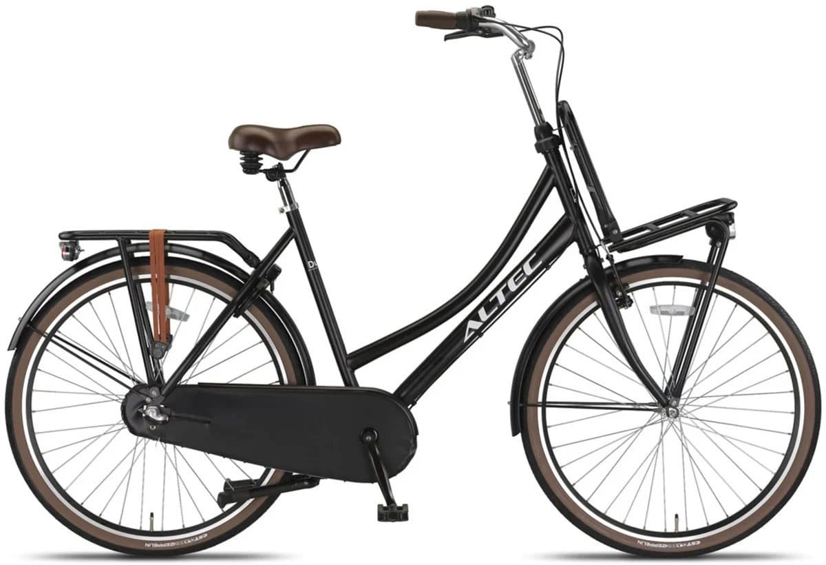 Altec Dutch transportfiets 50 cm zwart, aanzicht zijkant
