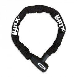 Lynx Cityline L kettingslot zwart met nylon hoes