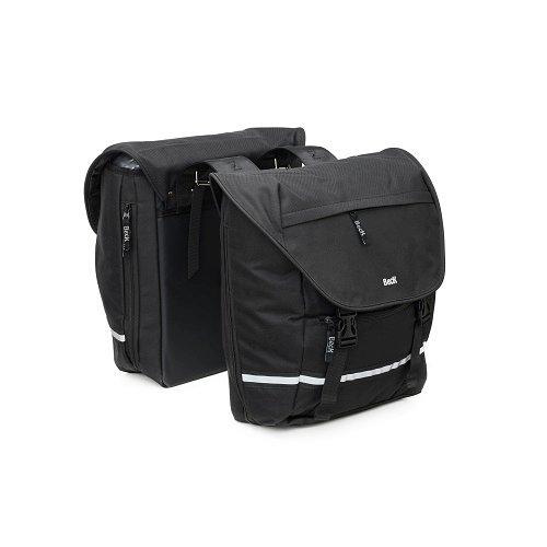 Beck Sportive dubbele fietstas 30 liter zwart achter