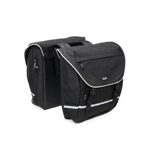 Beck Sportiv dubbele fietstas 30 liter grijs