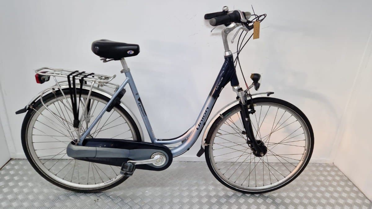 Union Unica stadsfiets 58 cm blauwzwart