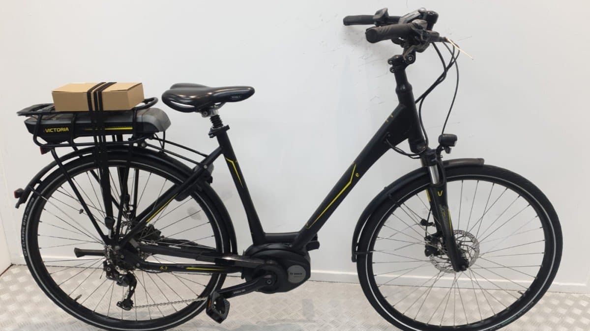 Victoria Trekking 54cm stadsfiets in zwart, tweedehands