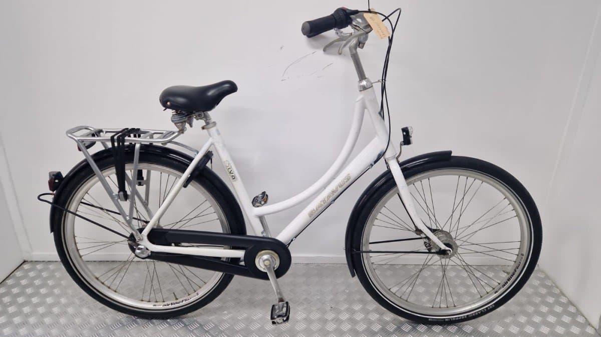 Batavus Diva transportfiets 56 cm wit, tweedehands