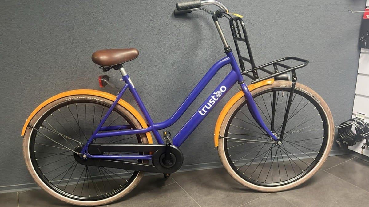 Trustoo cruiserfiets 54 cm in blauw, terugtraprem