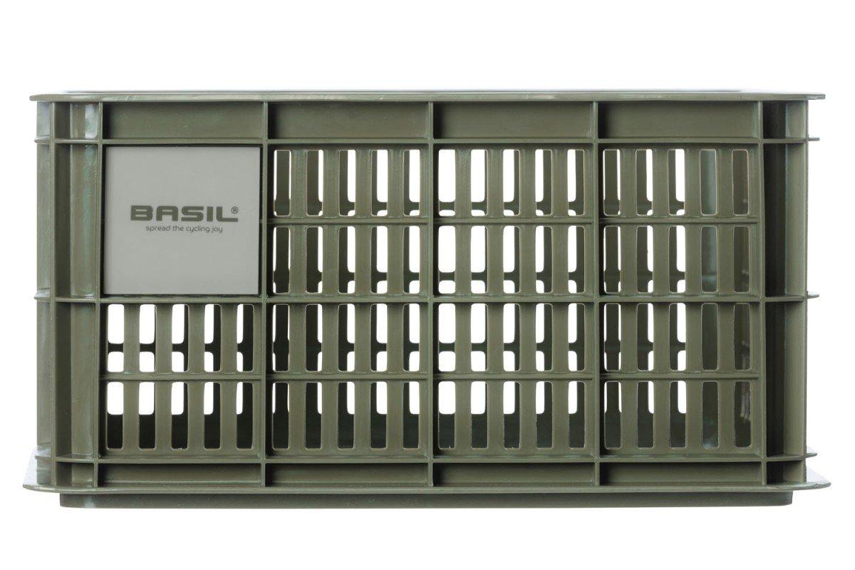 Basil Crate S Recycled fietstas 17,5 liter Moss Green