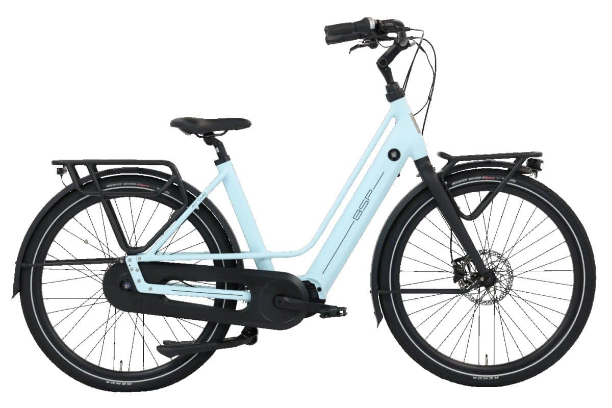 BSP Attivo+ e-bike 27,5 inch blauw, vooraanzicht