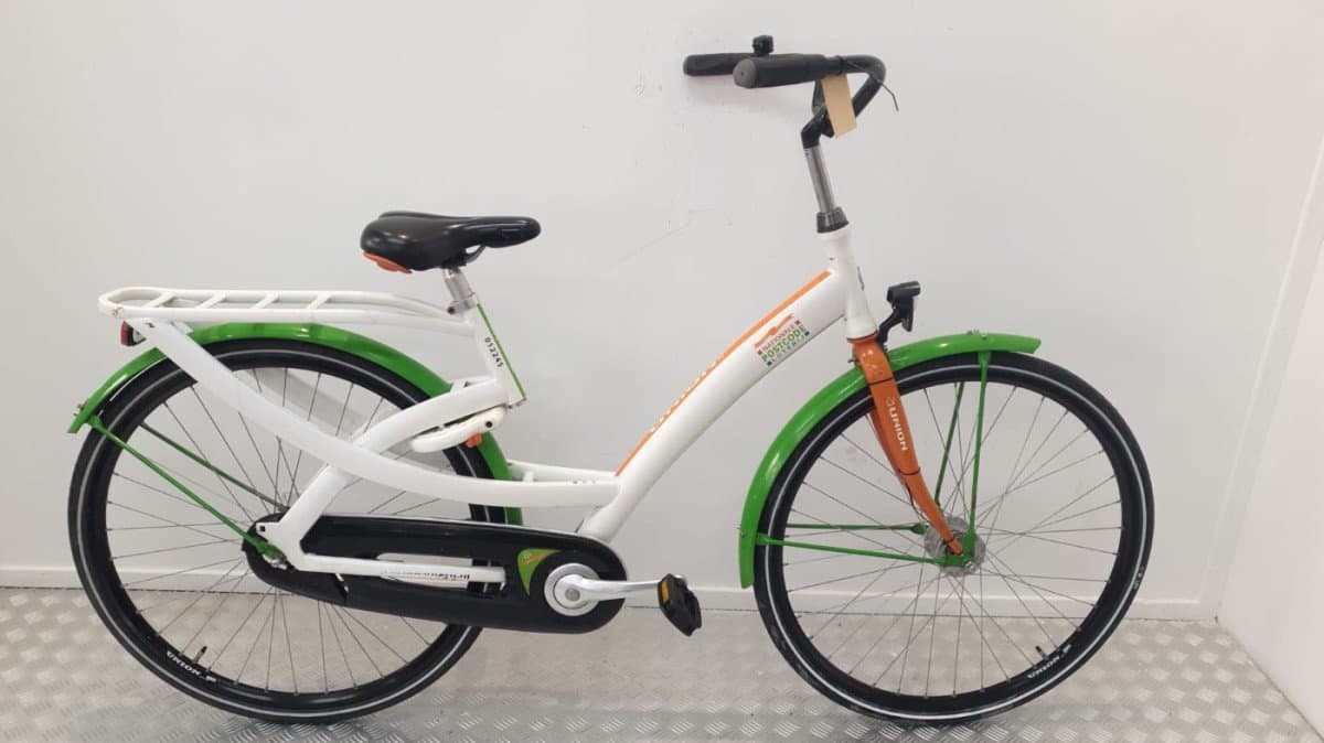 Union Postcode stadsfiets 50 cm witgroen, tweedehands
