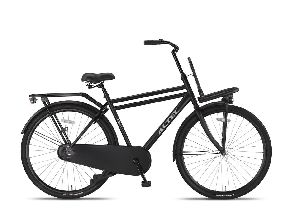 Altec Classic transportfiets 53 cm mat zwart vooraanzicht