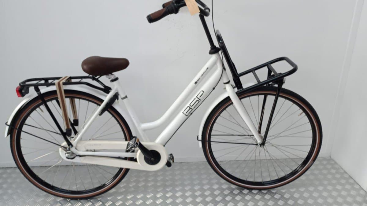 BSP Metropolis transportfiets 51 cm wit, voorkant