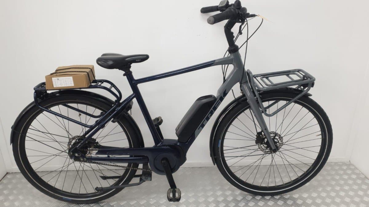Trek Stadfiets 57cm blauw, elektrische stadsfiets