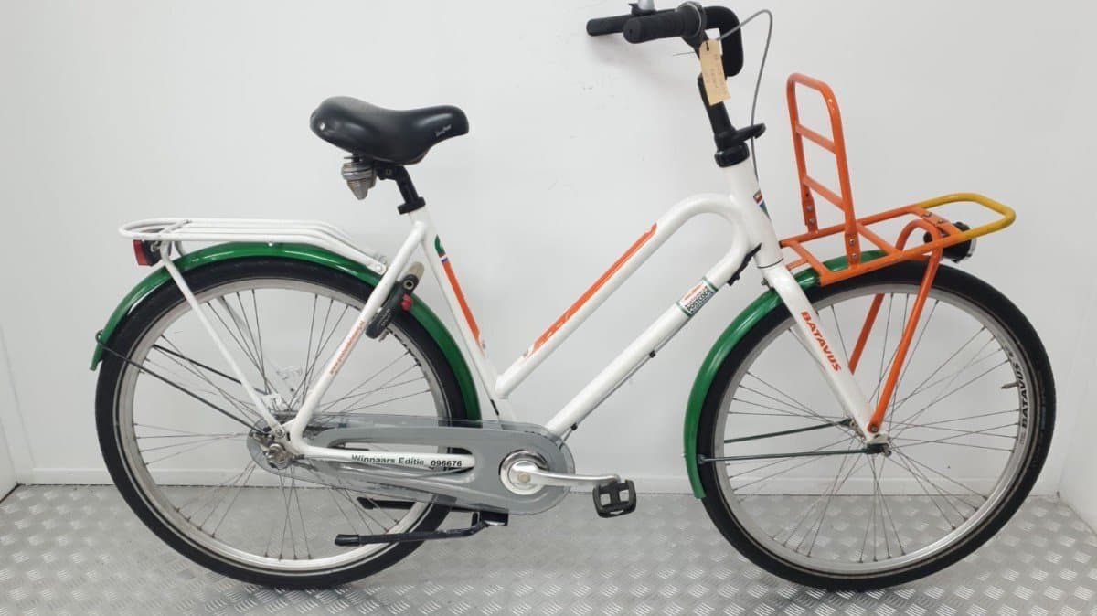 Batavus Postcode stadsfiets 57 cm wit, zijaanzicht