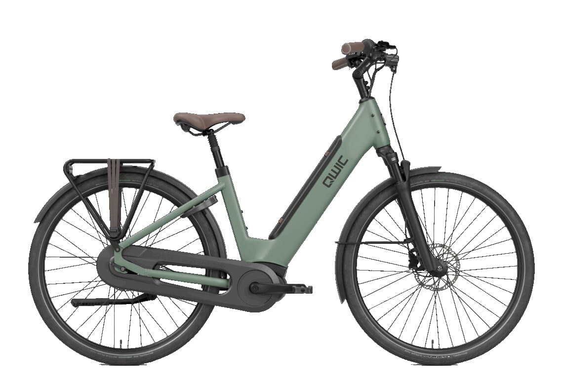 QWIC Elan Daily E-bike 28 inch groen, Bosch motor