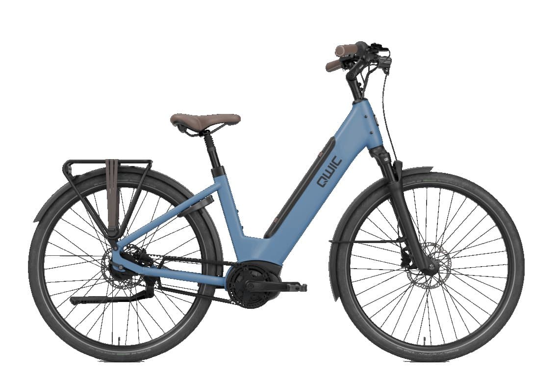 QWIC Elan Flow E-bike 28 inch, 50 cm frame, blauw met Bosch middenmotor