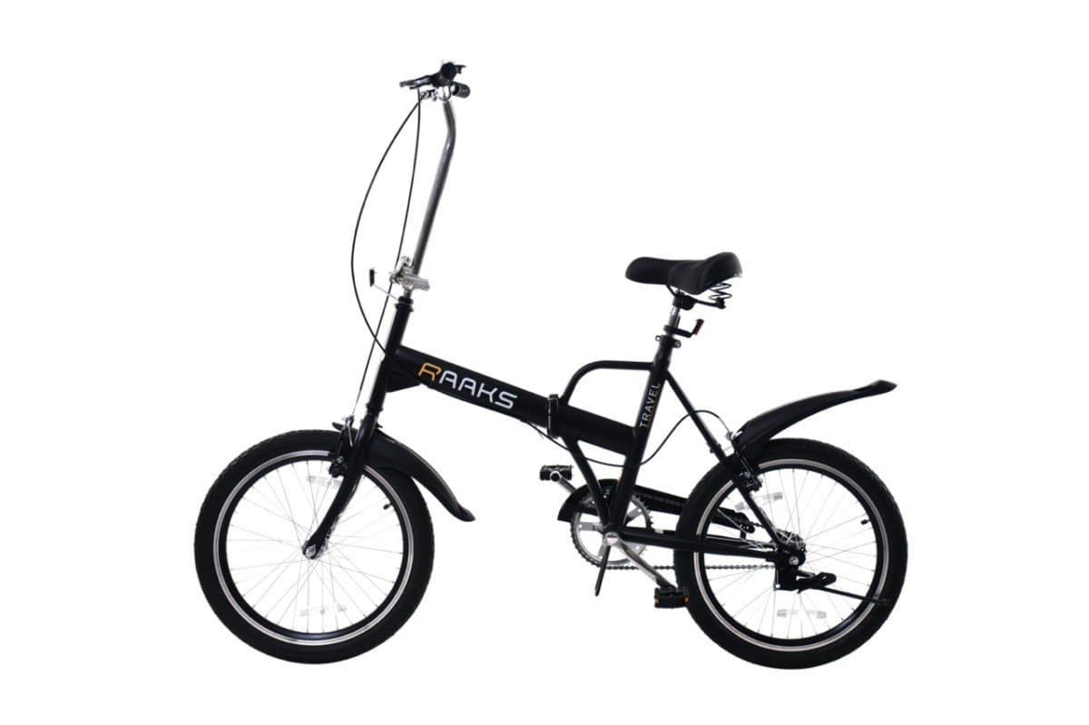 Raaks Travel vouwfiets 20 inch in zwart