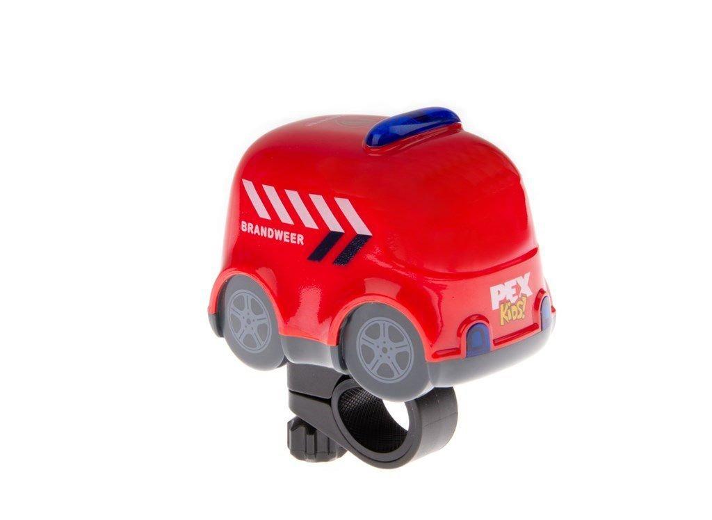 PexKids SIRENE Brandweer auto Perry kinderbel rood