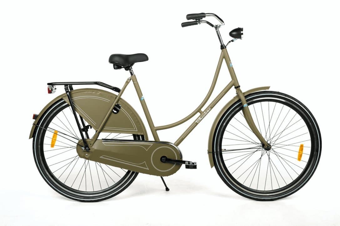 Wheelerz Omafiets Mat Groen, 28 inch, 57 cm frame
