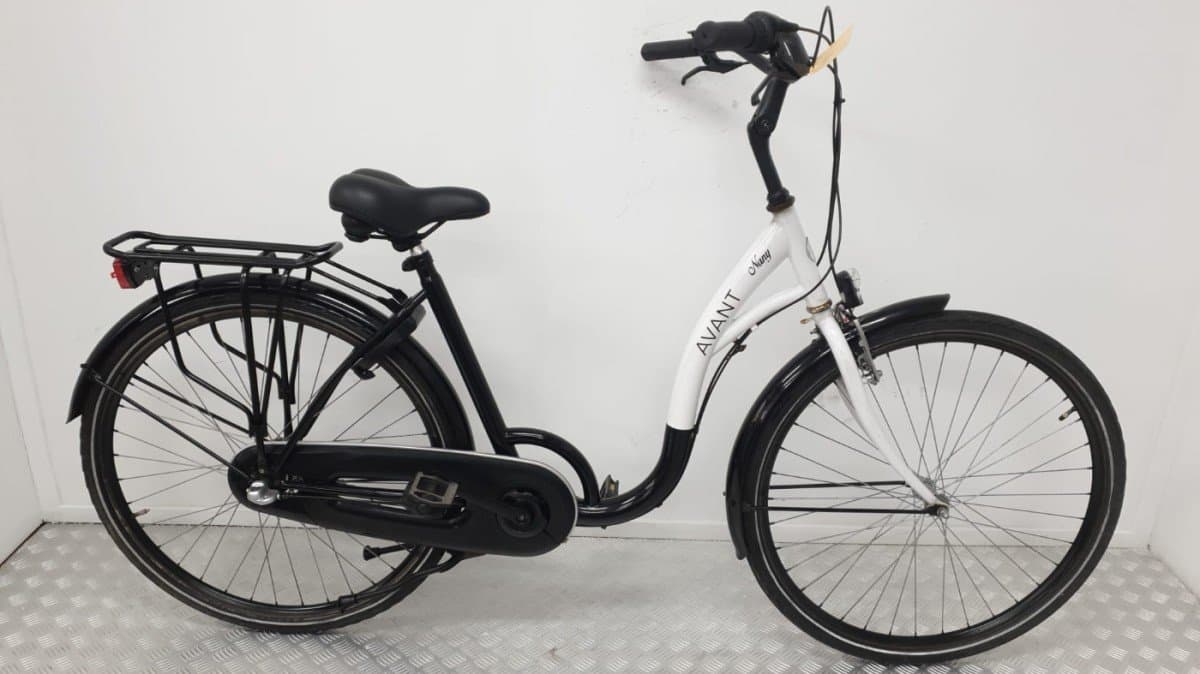 Avant Nany stadsfiets 50 cm in zwartwit, V-brake remmen