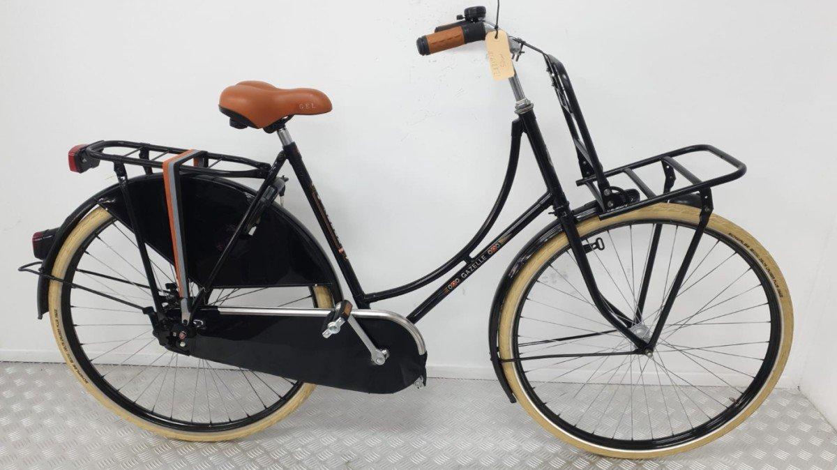 Gazelle Populair Origineel 57cm stadsfiets in zwart, tweedehands