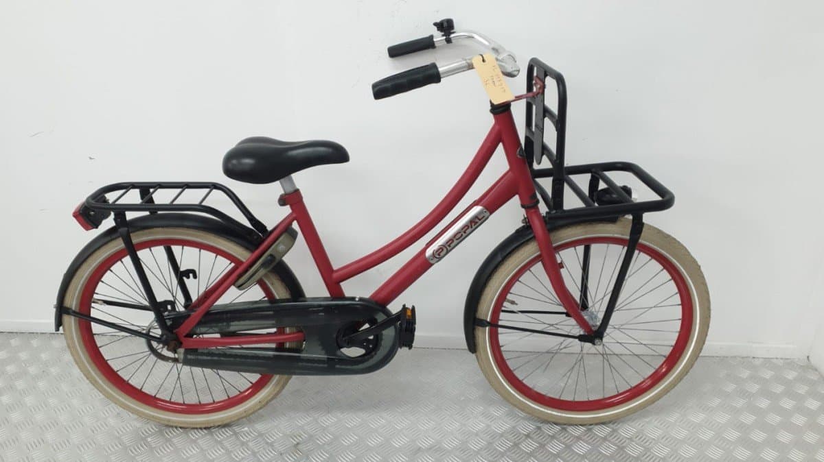 Popal Transportfiets 26 inch rood, tweedehands kinderfiets