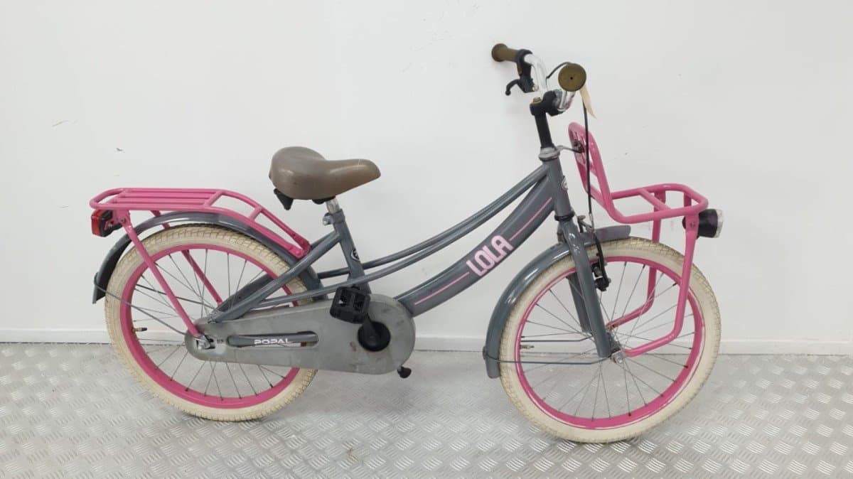 Popal Lola kinderfiets 20 inch grijs tweedehands