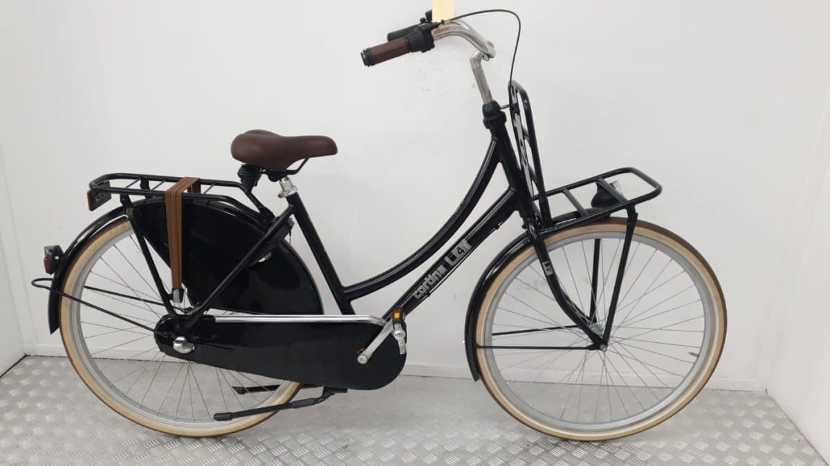 Cortina U4 Transport 50 cm zwart transportfiets, zijaanzicht